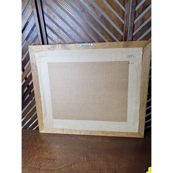 80s Vintage 3 Ducks Geese Framed Art Print Cottage Core  24.5 X 20.5 Inches - Picture 7 of 8